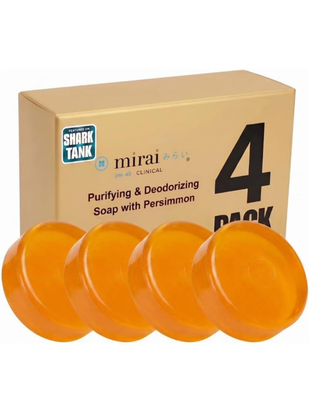 Persimmon Soap for Odor Elimination, Nonenal® Formula, Fresh Scent for Seniors